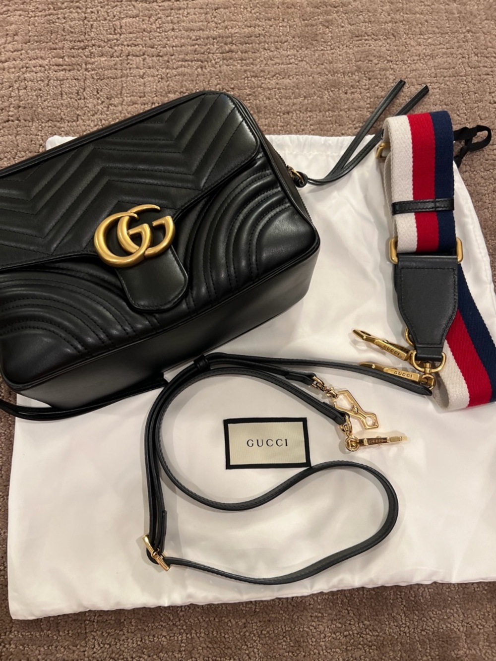 Gucci GG Marmont Matelasse Sylvie Web EUC